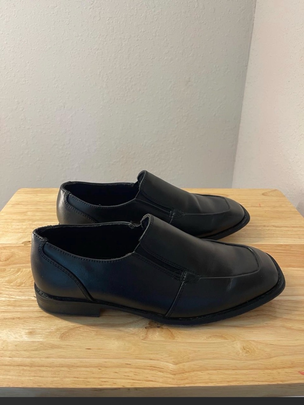 Sonoma Black Slip-On Kids Dress Shoes